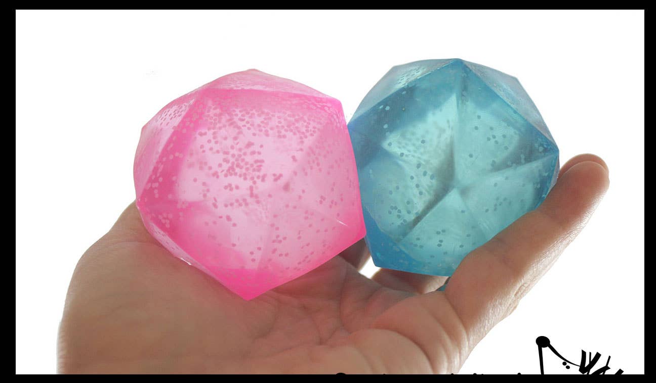1 Sugar Polyhedron Diamond Shaped Ball - Glow in the Dark Th