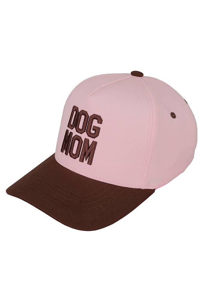 C.C DOG MOM Embroidered Two Tone Trucker Cap