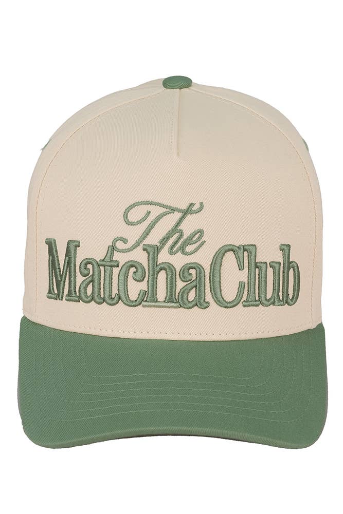 C.C THE MATCHA CLUB Embroidered Trucker Cap