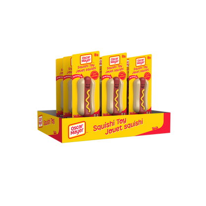 OSCAR MAYER SQUISHI HOT DOG TOY