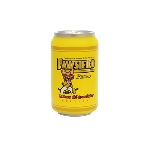 Silly Squeaker Beer Can Pawsifico Perro, Squeaky Dog Toy