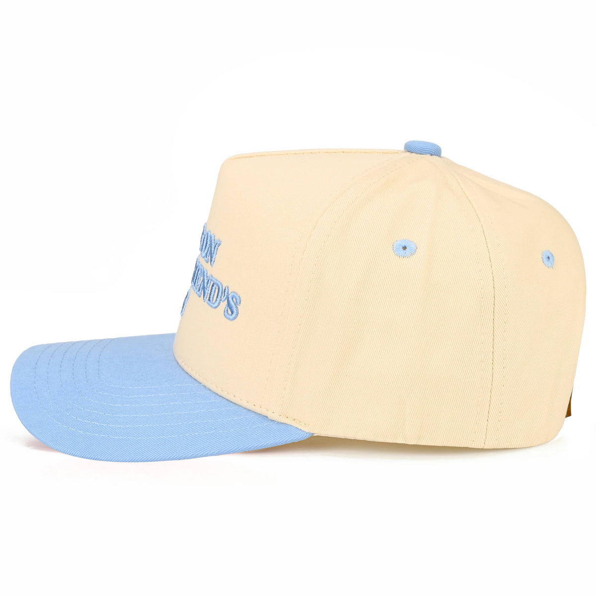 C.C PUT IT ON MY BOYFRIEND'S TAB Letter Two Tone Trucker Hat