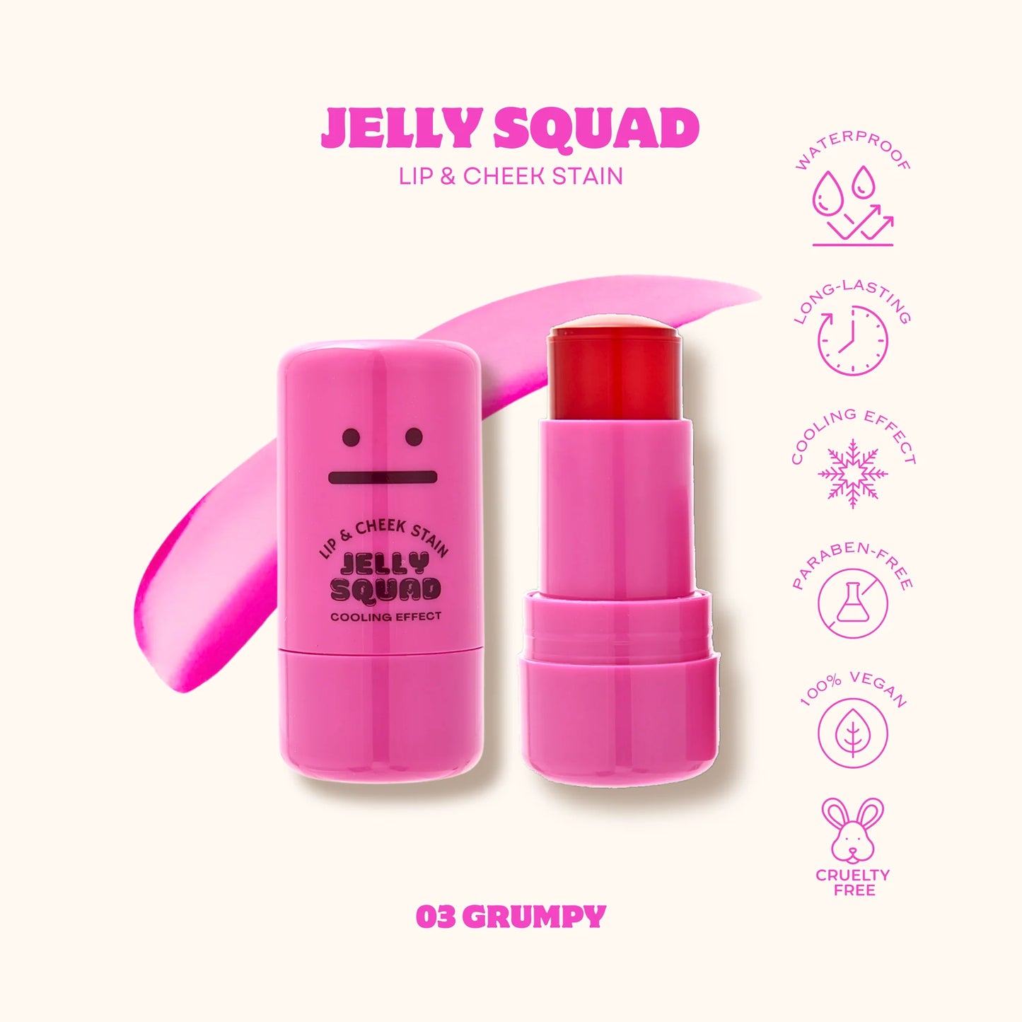 Jelly Squad Lip + Cheek Stain