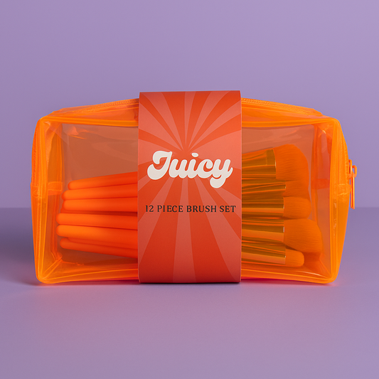 Juicy Neon Make- Up Brush Set 12 pcs