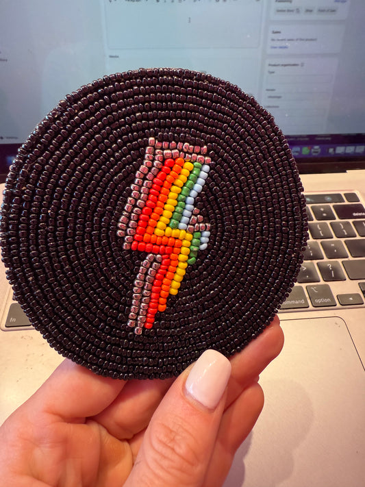Thunderbolt Coasters Black